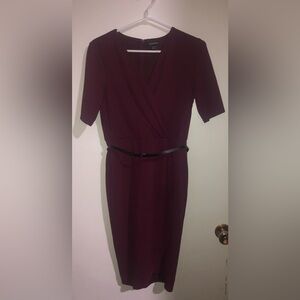 le chateau burgundy dress | Dresses | Le Chateau Red Black Satin Party Cocktail Xs New Nwt sculpted look with a plus size friendly Elitara Elegant Aristocratic Style Size:42 Long + 36 Waist (Adjustable 2